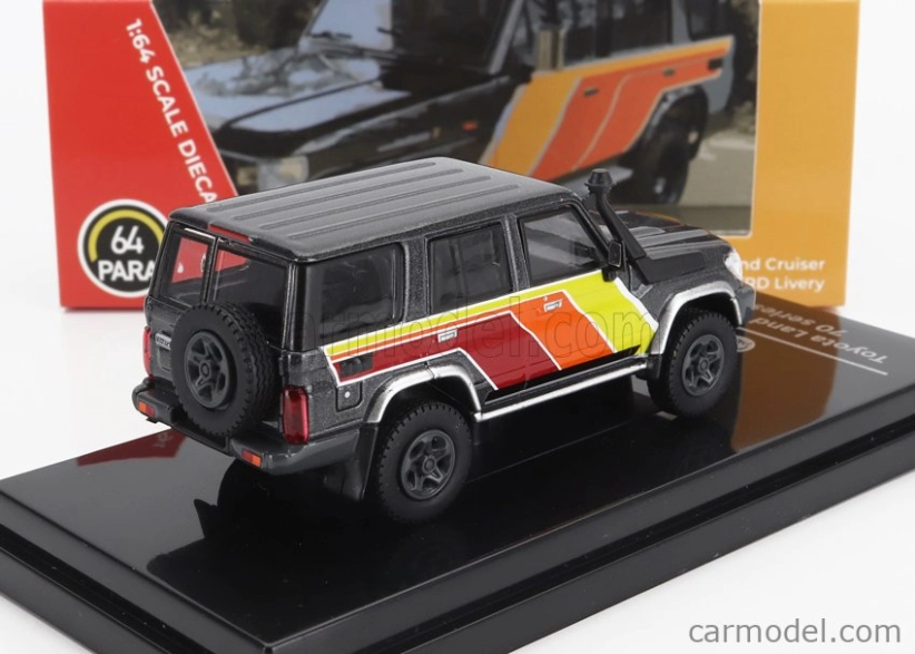 Paragon-models Toyota Land Cruiser Lc76 Trd Lhd 2014 1:64 Šedá Červená Oranžová Žlutá