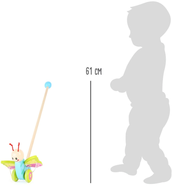 Small Foot Dřevěný jezdík motýlek