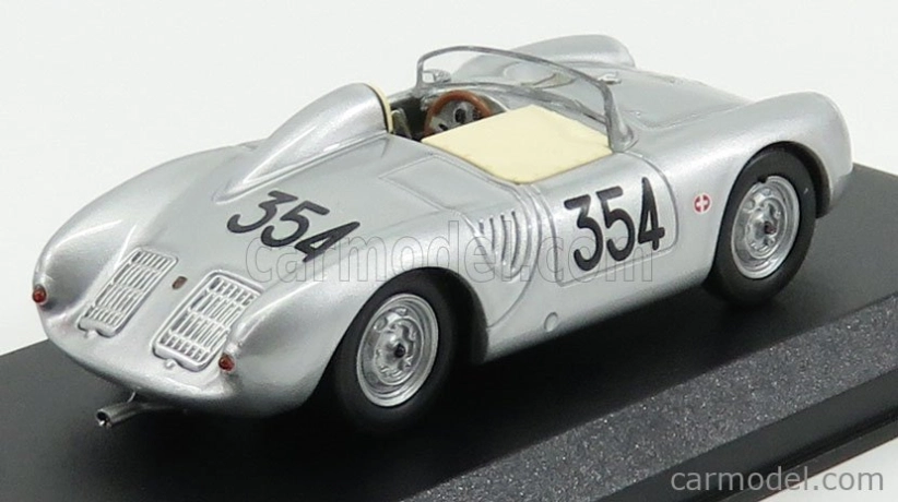Najlepší model Porsche 550rs Spider N 354 Mille Miglia 1957 Heinz Schiller 1:43 Silver