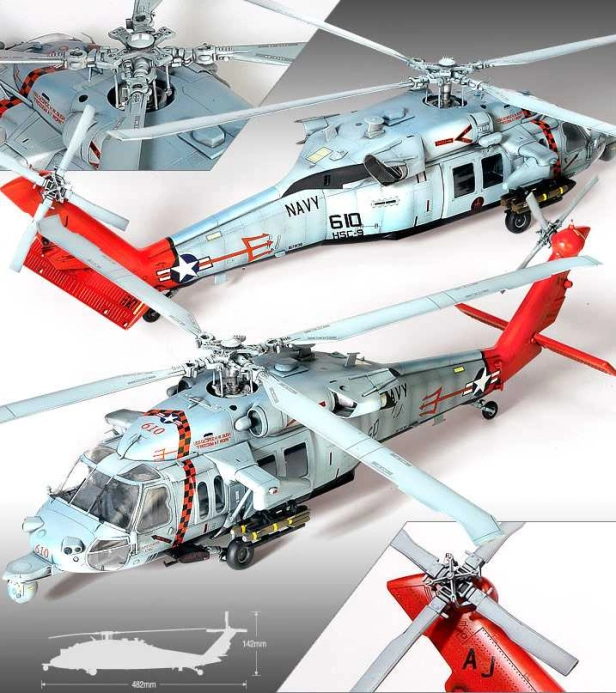 Academy Sikorski MH-60S HSC-9 Tridents (1:35)