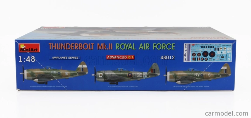 Miniart Thunderbolt Mkii Airplane Military 1942 1:48 /