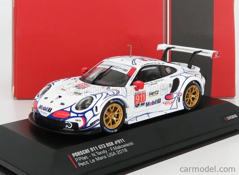 Ixo-models Porsche 911 991 Rsr Team Porsche Gt N 911 Winner Gtlm Class Petit Le Mans Road Atlanta 2018 P.pilet - N.tandy - F.makowiecki 1:43 Biela