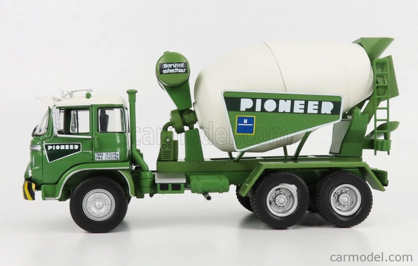 Edicola Barreiros Centauro Truck Cement Mixer Betoniera 3-assi 1968 1:43 zelená biela