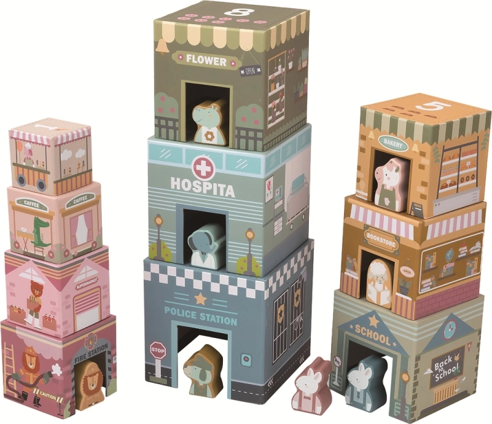 2Kids Toys Skladacia veža z kociek City