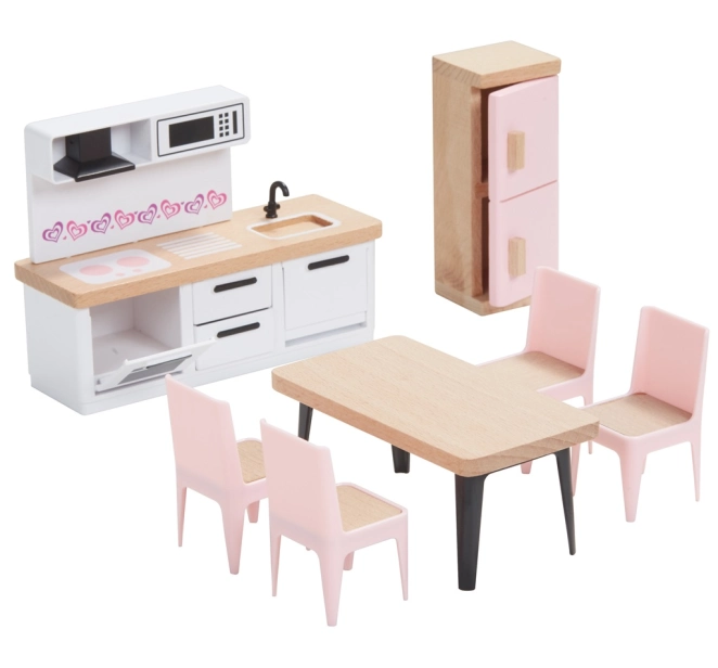 2Kids Toys Sada nábytku s rodinou 5 v 1