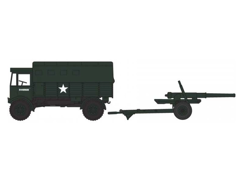 Airfix AEC Matador s 5,5" kanónom (1:76) (Vintage)