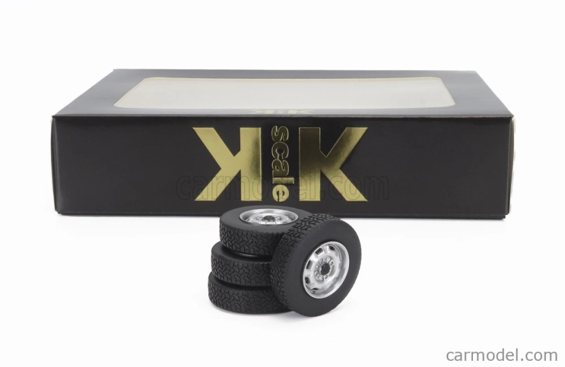 Kk-scale Accessories Set 4x Wheels And Rims For Volkswagen Scirocco Mki L 1975 1:18 Černý Chrom