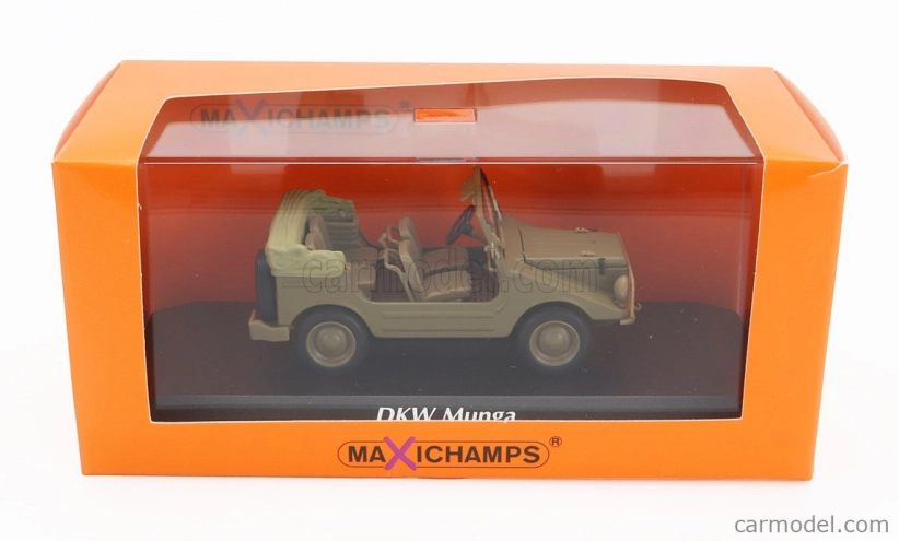 Minichamps DKW Munga Cabriolet Open 1965 1:43 Military Khaki