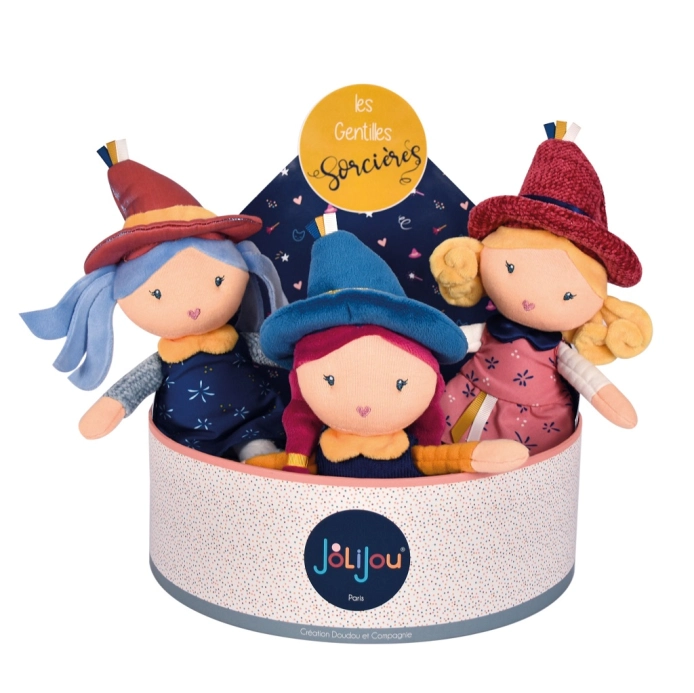Doudou Julijou Látkové panenky Čarodějnice 24 cm