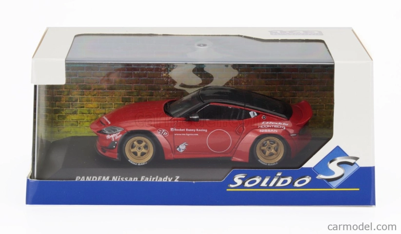 Solido Nissan 400z Coupe Rocket Bunny 2022 1:43 Červená