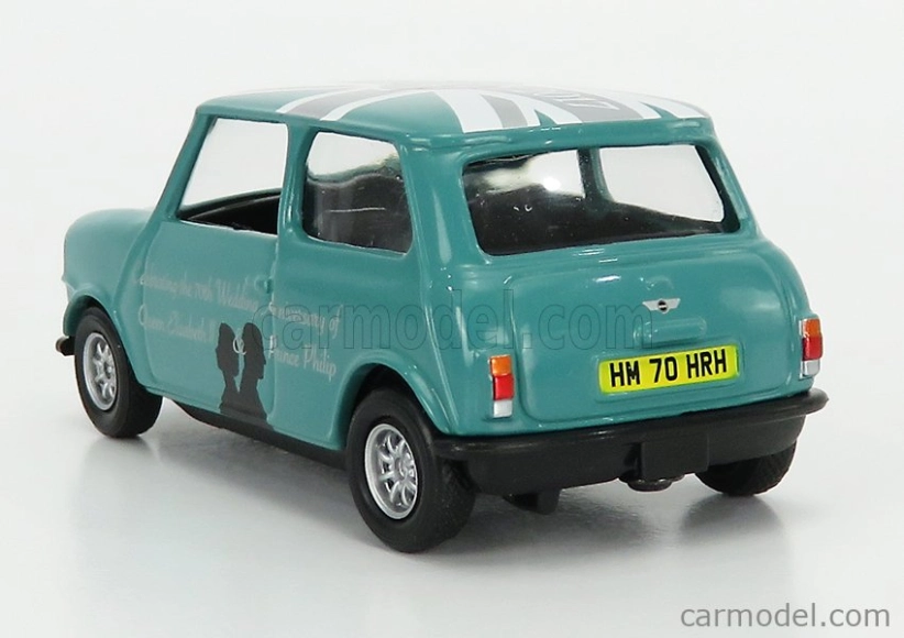 Corgi Mini Cooper 1961 - Celebrating The 70th Wedding Anniversary Of Queen Elizabeth Ii & Prince Philip 1:36 Zelená