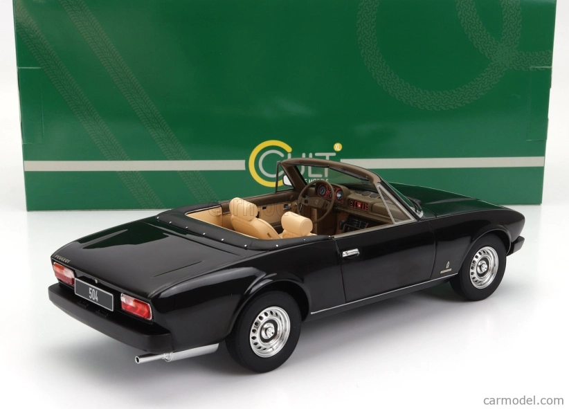 Cult-scale models Peugeot 504 Cabriolet Open 1983 1:18 Black
