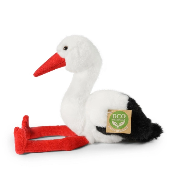 Rappa Plyšový bocian 20 cm ECO-FRIENDLY