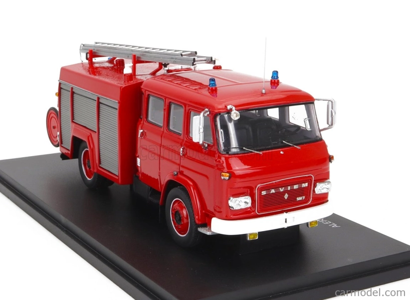 Alerte Saviem Sm7 Double Cabine Cisternové požární vozidlo 1976 1:43, červená