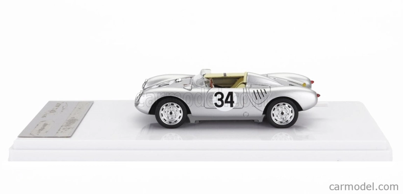 Tecnomodel Porsche 550a Team Porsche Kg N 34 24h Le Mans 1957 C.storez - E.crawford 1:43 Silver