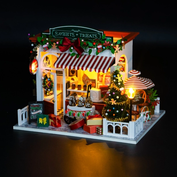2Kids Toys miniatúrny domček Vianočný obchod s cukrovinkami