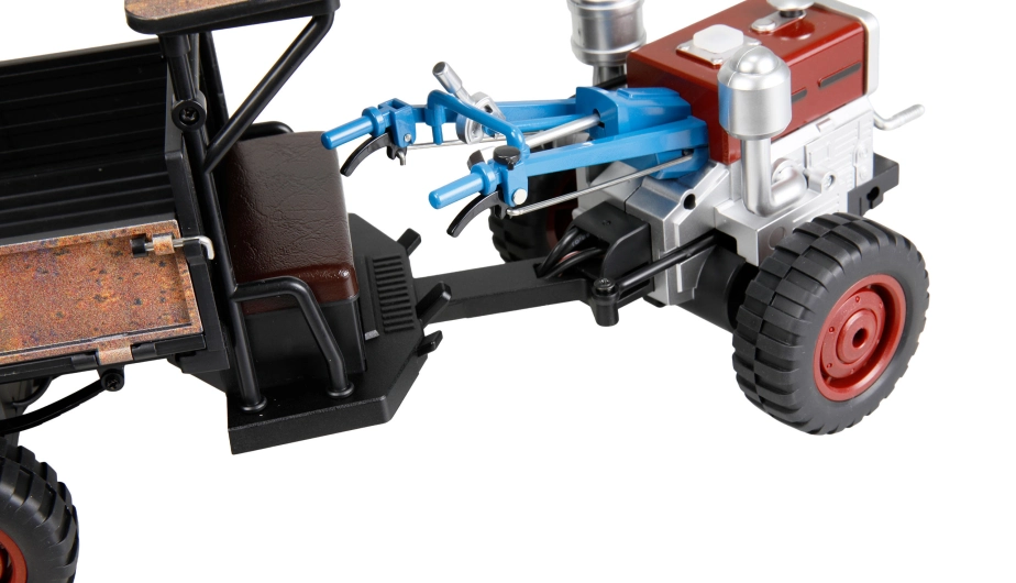 RC Retro traktor-Terra s dymom a svetlom 4WD proporcionálny 1:12 RTR
