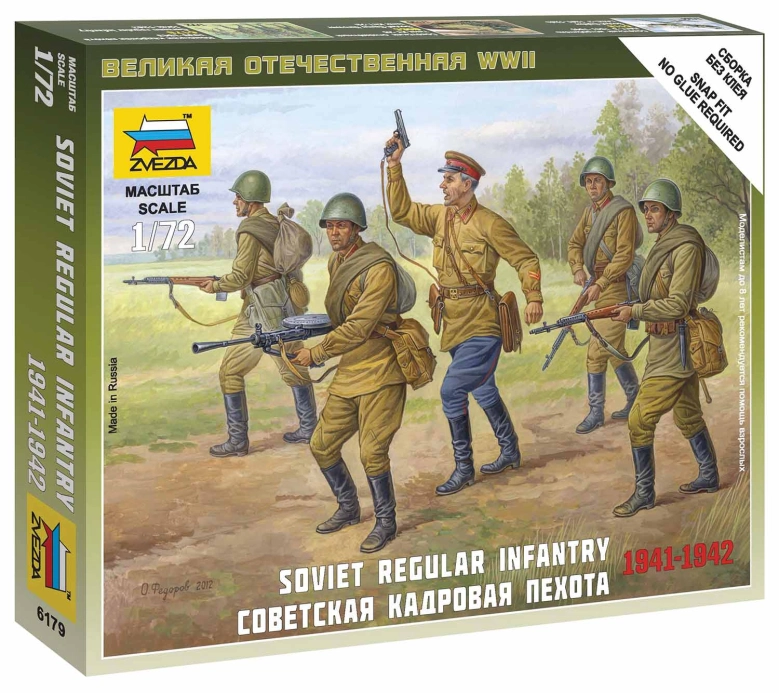 Zvezda figurky Soviet Regular Infantry 1941-42 (1:72)
