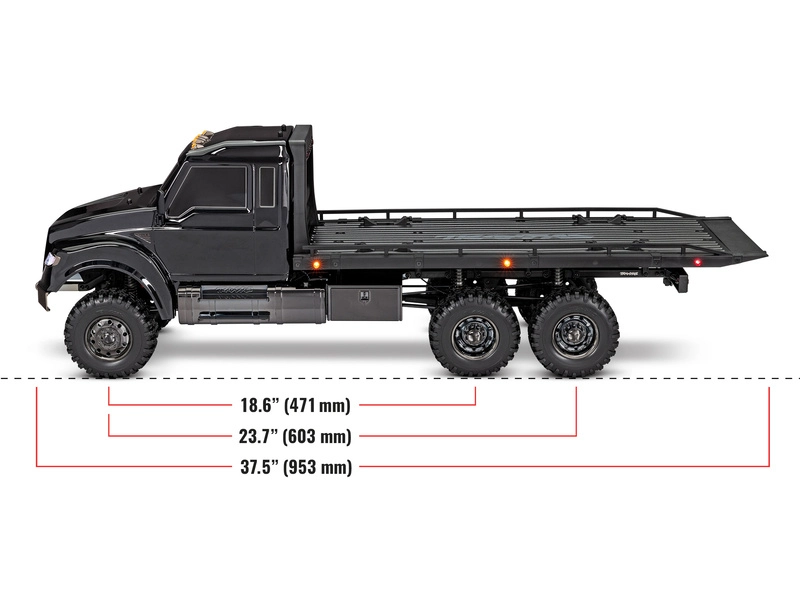 Traxxas TRX-6 Ultimate RC Hauler 6x6 1:10 RTR čierny