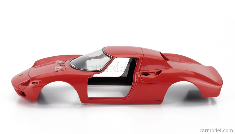 Cmc Ferrari 250lm Car Body + Rolling Chassis 1963 - Con Vetrina - With Showcase 1:18 Red