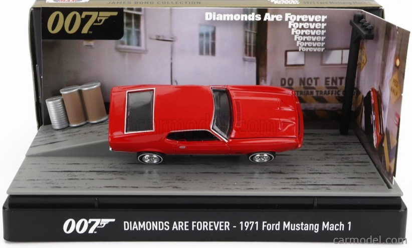 Motor-max Ford usa Mustang Mach-1 Coupe 1971 - 007 James Bond - Diamanty sú večné - Una Cascata Di Diamanti 1:64 červená