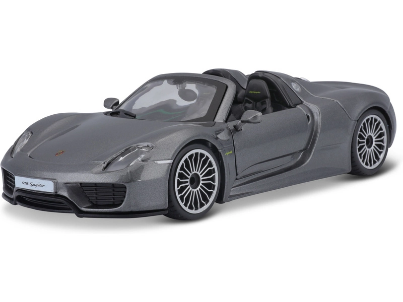 Bburago Plus Porsche 918 Spyder 1:24 stříbrná
