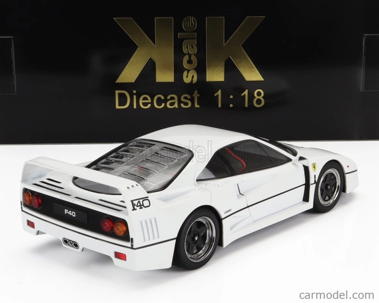 Kk-scale Ferrari F40 1987 - Personal Car Sultan Of Brunei 1:18 Bílá