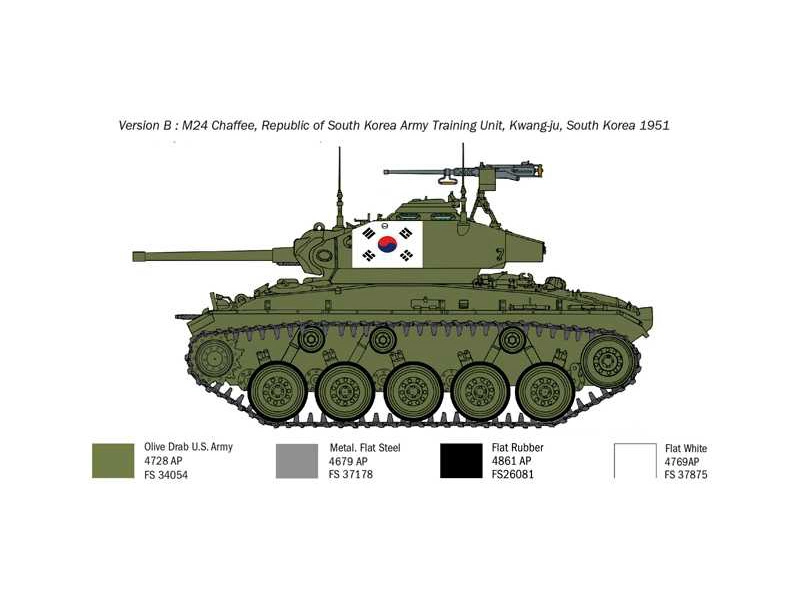 Italeri M24 Chaffee Korean War (1:35)