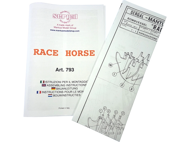 Mantua Model Race Horse 1:47 kit