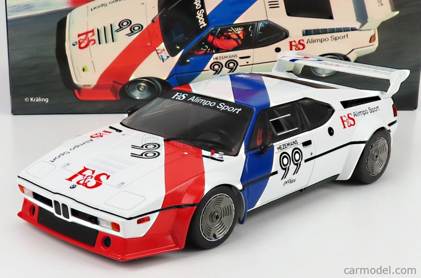 Werk83 BMW M1 Procar Team Bmw Motorsport N 99 Bmw M1 Procar Series 1979 Toine Hezemans 1:18 Biela červená modrá