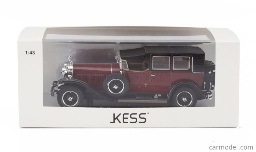 Kess-model Isotta fraschini Tipo 8a Landaulet Sala Semiconvertible Closed 1924 1:43 Bordeaux Black