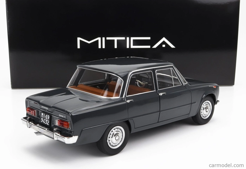 Mitica-diecast Alfa romeo Giulia 1.6 Ti 1962 1:18 Grigio Grafite - Grey