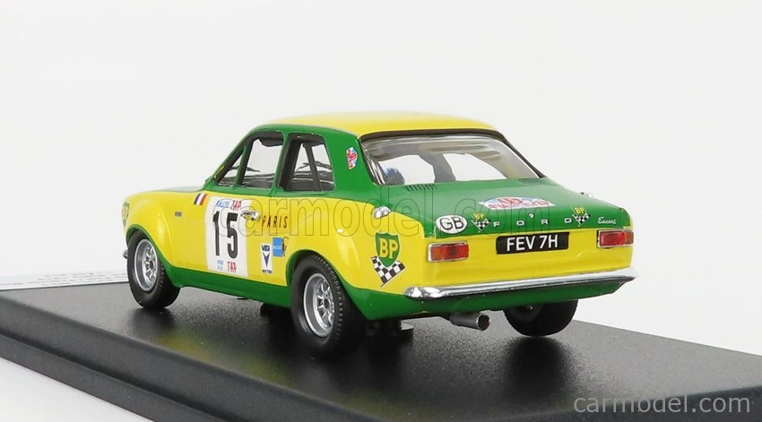 Trofeu Ford england Escort Mki N 15 Rally Tap 1970 J.f.piot - F.murac 1:43 Žlutá Zelená
