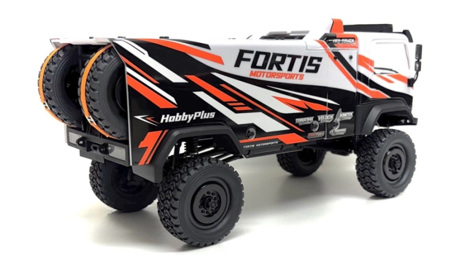 Hobby Plus / Absima DKR-4 Fortis Rally Truck Brushless RTR 1:18 4WD White