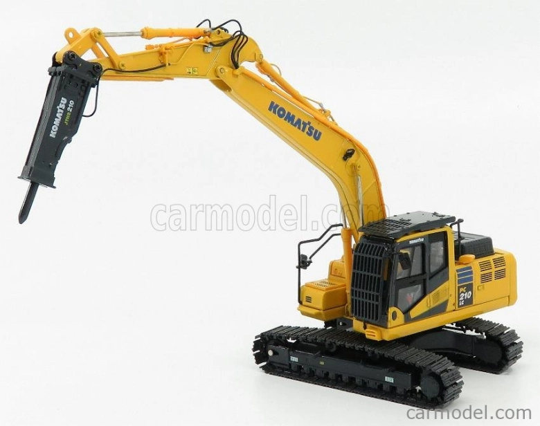 Universal hobbies Komatsu Pc210lc Hybrid Escavatore Cingolato Martello Pneumatico - Jackhammer Tractor Excavator 1:50 Žlutá Černá