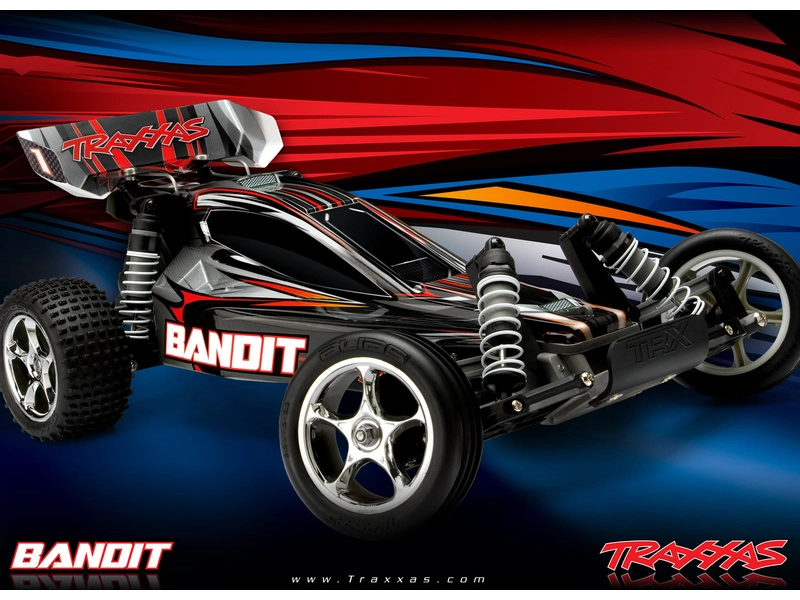 RC auto Traxxas Bandit 1:10 RTR, červenočierna