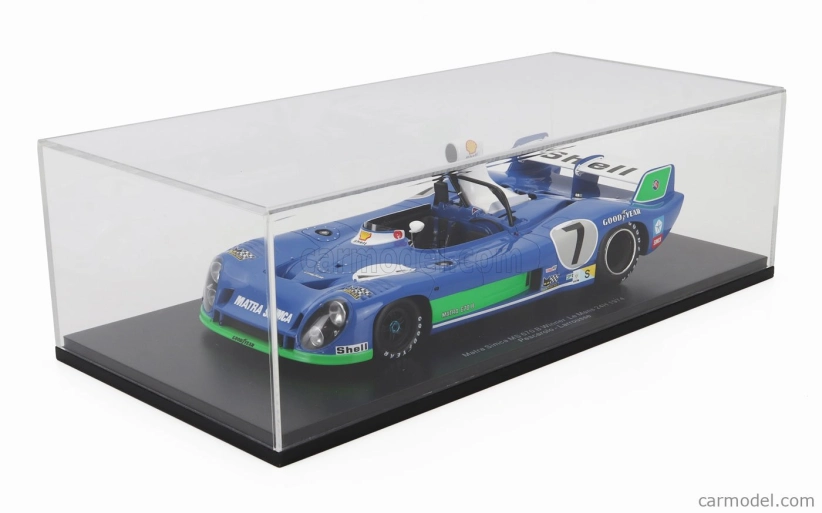 Spark-model Matra simca Ms670b 3.0l V12 Team Matra Sport Winner N 7 24h Le Mans 1974 H.pescarolo - G.larrousse 1:18 Bluette Zelená Bílá