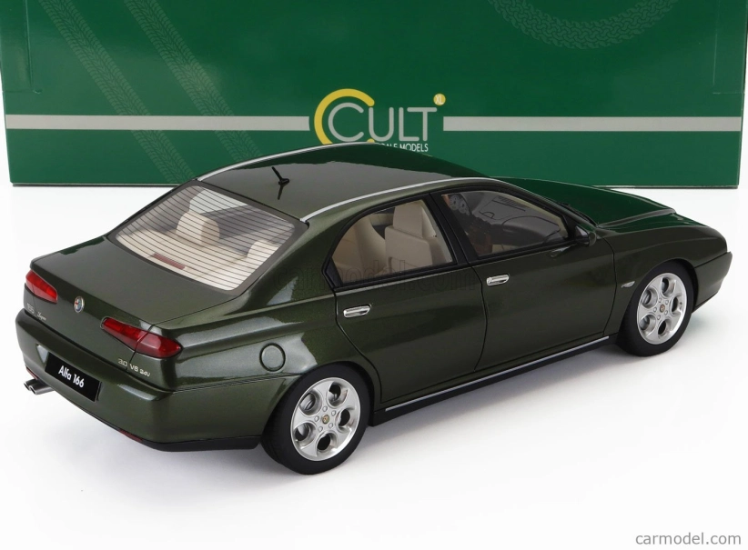 Cult-scale models Alfa romeo 166 3.0 V6 24v Super 1998 1:18 Zelená