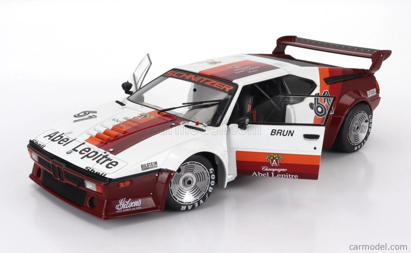 Werk83 BMW M1 M88 3.5l N 61 Procar Series Monaco Race 1980 Walter Brun 1:18 červená biela