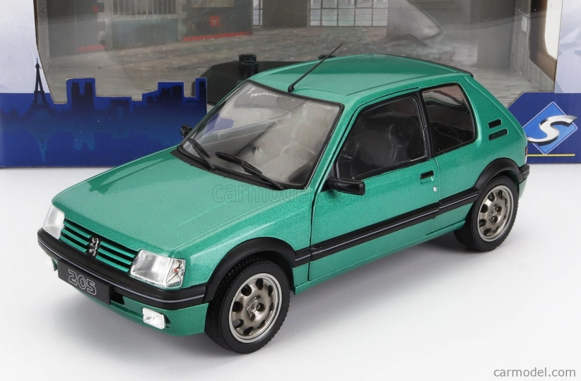 Solido Peugeot 205 1.9 Gti Griffe 1990 1:18 Green Met