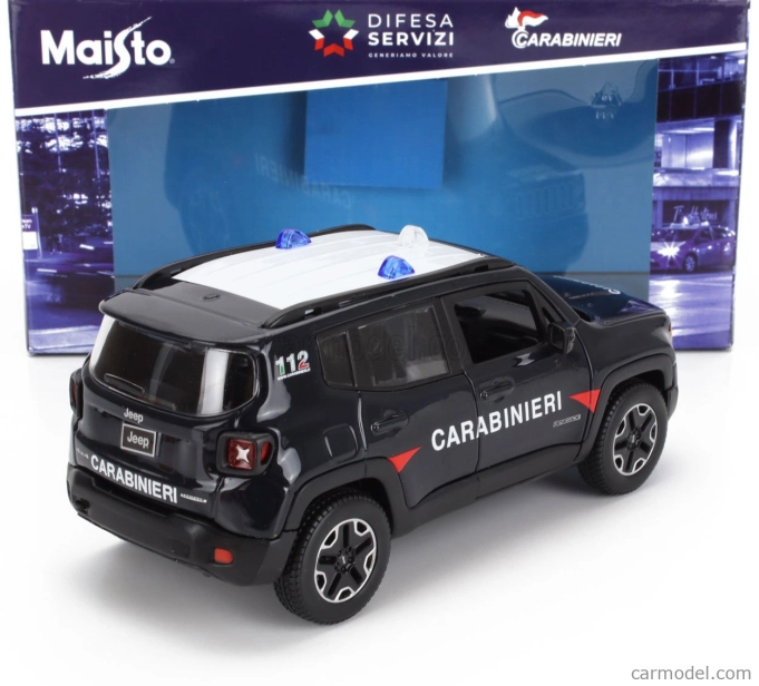 Maisto Jeep Renegade Carabinieri 2017 1:24 Blue