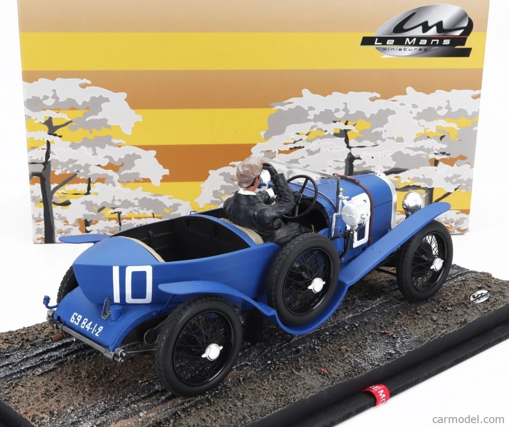 Le mans miniatures Chenard & walcker Type U3 15cv Sport 3.0l S4 Team Chenard-walcker Sa N 10 2nd 24h Le Mans 1923 Raoul Bachmann - Christian Dauvergne 1:18 Světle Modrá