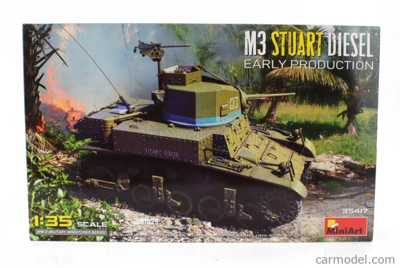 Miniart Tank M3 Stuart Diesel Military 1945 1:35 /