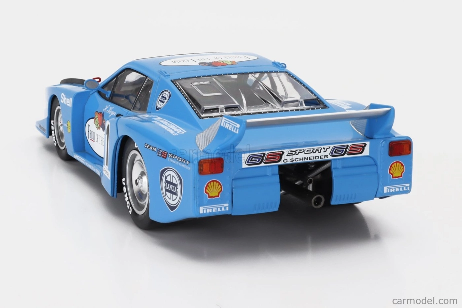 Mcg Lancia Beta Montecarlo Turbo Gr.5 Team Gs Sport Fruit Of The Loom N 1 Grc Adac Supersprint Nurburgring 1981 Hans Heyer 1:18 biela svetlomodrá