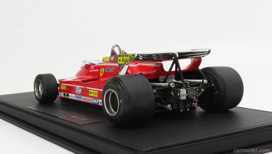 Gp-replicas Ferrari F1  312 T5 N 1 Monaco Gp 1980 (with Pilot Figure) Jody Scheckter 1:18 Red