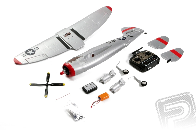 RC lietadlo P-47 Thunderbolt V2 - mód 1