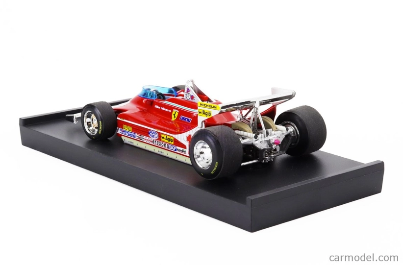 Brumm Ferrari F1 312t4 N 12 Monaco Gp 1979 Gilles Villeneuve 1:43 červená