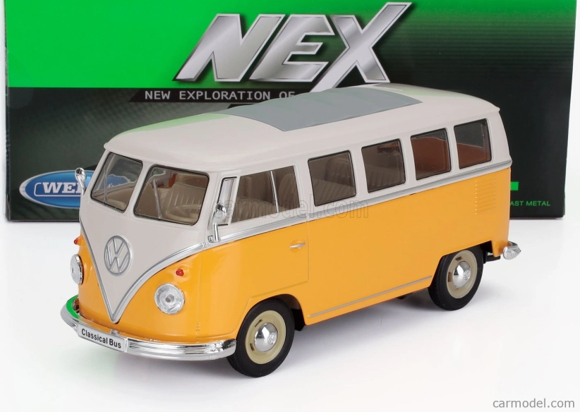 Welly Volkswagen T1 Minibus 1962 1:24 žltá biela