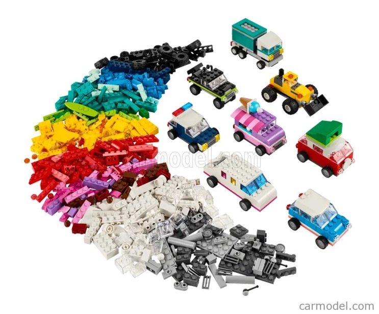 Lego Automobile Lego Classic - Veicoli Creativi - Auto Colorate - Free Build - 900 Pezzi - 900 Pieces Rôzne