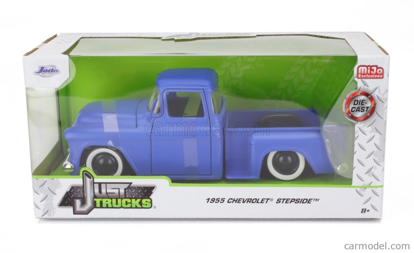 Jada Chevrolet Pick-up Stepside Custom 1955 1:24 Matt Blue